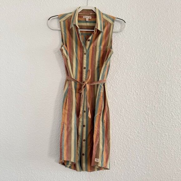 TOAD&CO Sunday Funday Sleeveless Collared Shirtail Dress - Picture 1 of 1